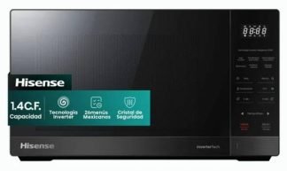 Horno de Microondas  Hisense HMMS3411DSV, 1.4 pies, Negro Inox.