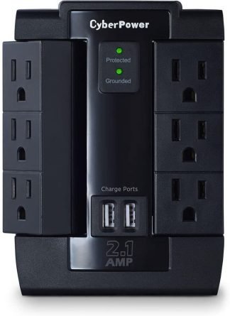 Supresor de Picos de Pared CyberPower P600WSURC1, 6