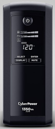 No-Break CyberPower, 1350 VA, 815 W, 16 h, Negro, Hogar y Oficina