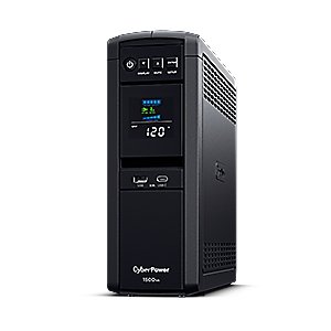No-Break CyberPower CP1500PFCLCD, 1500 VA, 1000 W, 8 h, Negro