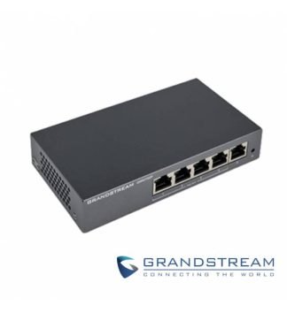 Switch No administrable, 5 puertos Gigabit, 4 puertos PoE 802.3 af/at, 30W máximo por pto., gabinete metálico para escritorio o pared.