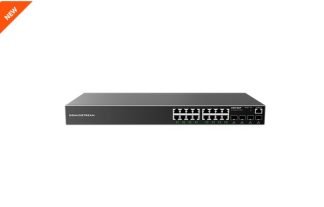 Switch Administrable Capa L2+, 16 ptos Gigabit + 4 SFP, compatible con GWN Cloud