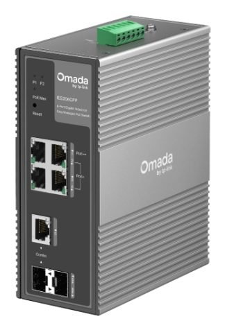 Switch TP-LINK IES206GPP, Gris, 6 puertos