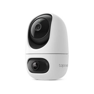 Cámara de seguridad con doble lente y función Pan/Tilt