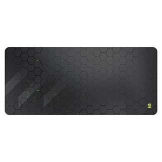 Mousepad Gaming, superficie extra suave y antiderrapante, repelente al agua, bordes cocidos, resistente, 40x90x.03 cms, gris, BROBOTIX 6007099