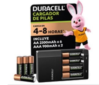 Duracell DAK24CAAA8 cargador de batería Pilas de uso doméstico Corriente alterna