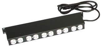 Barra multicontacto NORTH SYSTEM, Negro, 10 contactos.