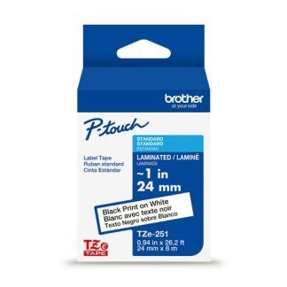 Brother TZe-251G cinta para impresora de etiquetas Negro sobre blanco