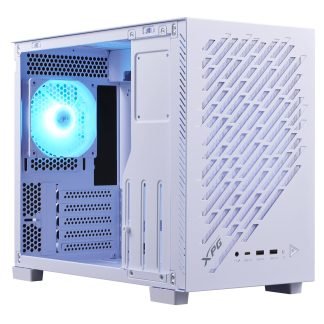 Gabinete GAMER XPG VALOR AIR NANO Media torre. Sin herramientas, filtros extraibles. 1 Ventilador ARGB de 120mm INCLUIDO BLANCO. VALORAIRNANOMAA-WHCWW