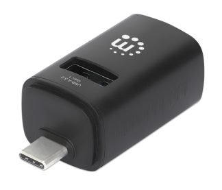 Manhattan 180993 hub de interfaz USB 3.2 Gen 1 (3.1 Gen 1) Type-C 5000 Mbit/s Negro