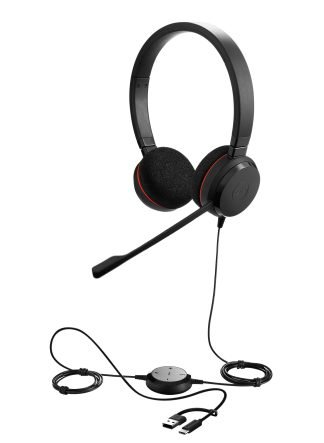 Jabra Evolve 20 Stereo MS, USB C/A Adapter SKU: 4999-823-169