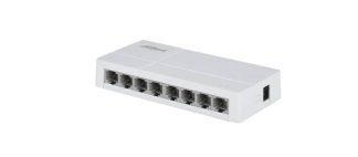 Switch de Escritorio con 8 puertos Fast Ethernet (10/100 Mbps), diseño compacto de capa 2, con capacidad de switching de 1.6 Gbps