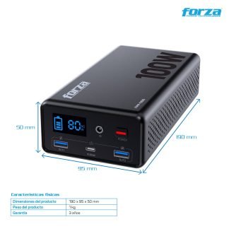 Central eléctrica portátil 100W, Toma 1CA, LFP - 110V