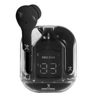 Audífonos Inalámbricos Bluetooth Transparentes ClearBeat Color Negro | PERFECT CHOICE