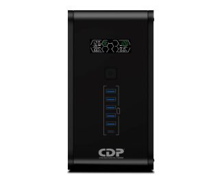 No-Break CDP R-SMART751 750VA/375W UPS Interactiva AVR 10 Salidas, 560 Joules, Proteccion RJ45, LCD, software 120 Vac