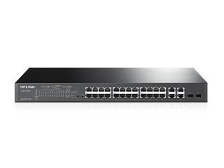Switch POE Inteligente TP-LINK SL2428P, Negro, 24
