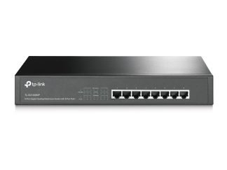 Switch Gigabit TP-Link No administrable POE (TL-SG1008MP) , Negro, 126W, 8 puertos