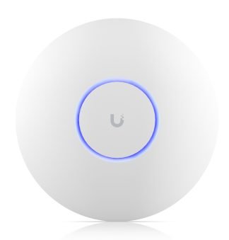 Access Point UBIQUITI (U7-PRO) AP WIFI 7 con frecuencia de 6GHZ libre de interferencia, Montaje en techo, 1 Puerto RJ45 de 2.5 GbE, 5765 Mbps en 6Ghz, Alim